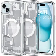 Etui i futerały do telefonów - Spigen Ultra Hybrid Mag Magsafe do iPhone 15 Plus zero one white - miniaturka - grafika 1