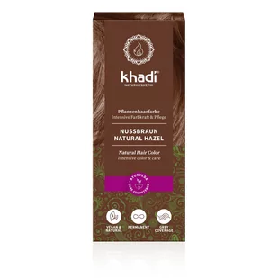 KHADI (farby do włosów) Henna orzechowy brąz - Khadi - 100g BP-4260378040152 - Akcesoria i kosmetyki do stylizacji brwi - miniaturka - grafika 1