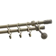 Karnisze - Karnisz podwójny 16/16 mm Romus mosiądz 160 cm - miniaturka - grafika 1