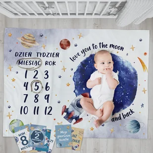 FOTO KOCYK MATA do zdjęć dla Chłopca +Karty - Koce i narzuty dla dzieci - miniaturka - grafika 1