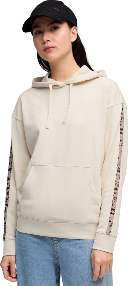 Puma Bluza damska Puma ESS Graphic Animal Comfort Hoodie beżowa 691822 87 L