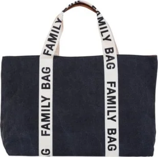 Childhome Childhome Torba Family Bag Signature Czarna - Torby i organizery dla mam - miniaturka - grafika 1