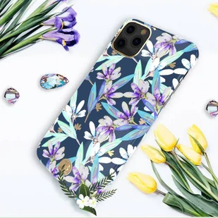 Kingxbar Blossom etui ozdobione oryginalnymi Kryształami Swarovskiego iPhone 11 Pro Max wielokolorowy (Leaf) - Etui i futerały do telefonów - miniaturka - grafika 8