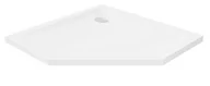 Brodziki prysznicowe - New Trendy B-0624 Brodzik MILD akrylowy pi$232ciokątny 90x90x4,5 biały - miniaturka - grafika 1