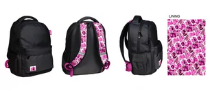 Plecak szkolny dla dziewczynki czarny Paso Barbie dwukomorowy - Plecaki szkolne i tornistry - miniaturka - grafika 1