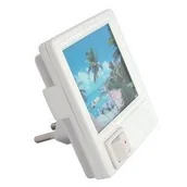 Lampy ścienne - Ideus Lampka wtykowa LED HL981L WHITE 2554 - miniaturka - grafika 1