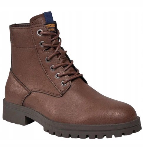 JACK&JONES TRZEWIKI MĘSKIE BRĄZOWE GŁADKIE 44 Ż7B