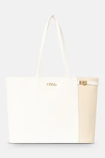 Elegancka shopperka Nobo biała - Torebki damskie - miniaturka - grafika 1