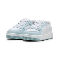 Buty dla dziewczynek - Sneakersy Carina Street dla małych dzieci PUMA White Silver Mist Gray - miniaturka - grafika 1