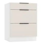 Szafki kuchenne - Szafka Kuchenna Z Szufladami 60 Cm Beż Piaskowy D3-F24 - miniaturka - grafika 1