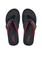 Klapki i japonki męskie - Tommy Hilfiger Japonki Padded Comfort Hilfiger B Sandal FM0FM05440 Granatowy - miniaturka - grafika 1