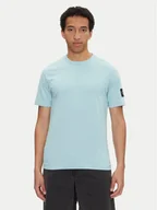 Koszulki męskie - Calvin Klein Jeans T-Shirt J30J323484 Błękitny Regular Fit - miniaturka - grafika 1