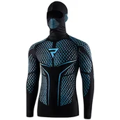 Apaszki i szaliki damskie - REBELHORN Therm II 2 w 1 motocyklowa koszulka funkcyjna z kominiarką z długim rękawem, męska odzież termoaktywna, ultralekka i delikatna na zimne dni - miniaturka - grafika 1