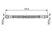 Przewody hamulcowe - Przewód hamulcowy giętki BOSCH 1987481575 1987481575 - miniaturka - grafika 1