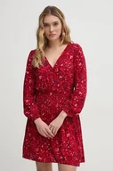 Sukienki - Pepe Jeans sukienka CECILE kolor czerwony mini rozkloszowana PL953669 - miniaturka - grafika 1