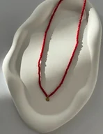 Naszyjniki - Naszyjnik czerwony koral - miniaturka - grafika 1