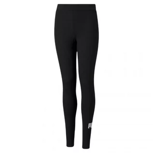 Legginsy - Legginsy dla dzieci Puma ESS Logo Leggings Jr 587035 (kolor Czarny, rozmiar 128cm) - grafika 1