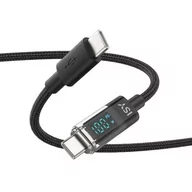 Kable - Kabel USB-C do ładowania z wyświetlaczem LED ISY 2m IUC-8000 - miniaturka - grafika 1