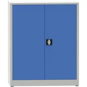 Pozostałe wyposażenie warsztatu - PARTNER B2B Warsztatowa szafa półkowa na narzędzia KOVONA JUMBO, 2 półki, spawana, 950 x 500 x 1150 mm, szara / niebieska 178648 - miniaturka - grafika 1