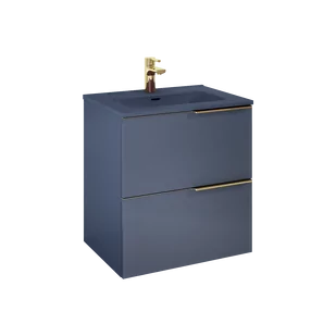 ELITA SOHO 60 2S NAVY BLUE MATT PDW SZAFKA PODUMYWALKOWA PODWIESZANA 169082 - Szafki łazienkowe - miniaturka - grafika 1