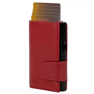 CLICKSAFE Uniseks portfel na monety akcesoria podróżne, czerwony, 10,0 x 6,5 x 2,5 cm - Portfele - miniaturka - grafika 1