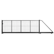 Ogrodzenia - Naterial Brama przesuwna Modus 5x1.7 m prawa czarna - miniaturka - grafika 1