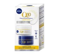 Zestawy kosmetyków damskich - Nivea Duopack Q10 Przeciwzmarszczkowy Krem na dzień + Krem na noc 50ml - miniaturka - grafika 1