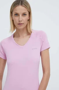 Columbia t-shirt sportowy Zero Rules kolor różowy 1533571 - Koszulki sportowe damskie - miniaturka - grafika 1