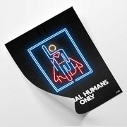 Plakaty - Plakat FEEBY Superman neon - Rubiant 60x90 - miniaturka - grafika 1