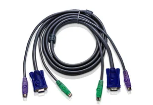 ATEN 10ft PS/2 kabel KVM Czarny 3 m 2L-1003P/C - Kable komputerowe i do monitorów - miniaturka - grafika 1