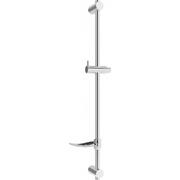 Zasłony prysznicowe - Drążek prysznicowy z mydelniczką MEXEN DF, srebrny, 80 cm - miniaturka - grafika 1