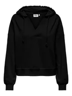 Bluzy damskie - ONLY Bluza w kolorze czarnym - miniaturka - grafika 1