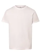 Koszulki męskie - Nils Sundström T-shirt męski Mężczyźni Bawełna biały jednolity, XL - miniaturka - grafika 1