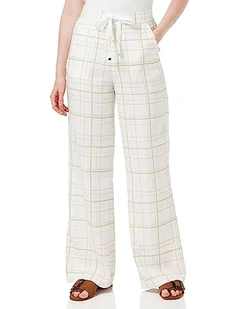 United Colors of Benetton Spodnie damskie, Biały Różowy 84t, M - Spodnie damskie - miniaturka - grafika 1