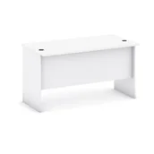 Biurka - B2B Partner Biurko proste, długość 1400 mm, biały 437431 - miniaturka - grafika 1