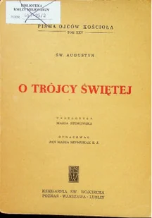 O Trójcy Świętej Tom XXV - Religia i religioznawstwo - miniaturka - grafika 1