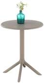 Stoły ogrodowe - Stół okrągły Halmar Calvo Khaki - miniaturka - grafika 1
