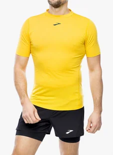 Koszulka do biegania Brooks High Point Short Sleeve - lemon chrome - Koszulki sportowe męskie - miniaturka - grafika 1