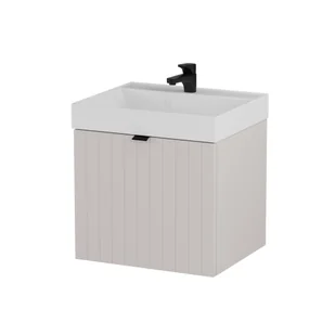 Szafka łazienkowa pod umywalkę Krofam Harmo 50 cm szaro zielony mat 158-0001 - Szafki łazienkowe - miniaturka - grafika 1