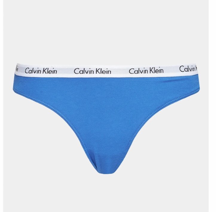 Calvin Klein Damskie Majtki Figi Niebieskie Z Logo S Ck91 0Z8A6_J* Tia