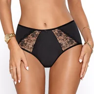 Majtki damskie - Figi Damskie Koronkowe Majtki Kuszące Efektowne Polski Produkt Czarne M - miniaturka - grafika 1
