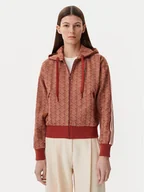 Bluzy damskie - Lacoste Bluza SF7606 Brązowy Regular Fit - miniaturka - grafika 1