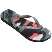 Klapki i japonki męskie - Havaianas Męskie klapki Top Camu New Graphit Flip-Flop, grafitowe, 39/40 EU, Nowy grafit, 39/40 EU - miniaturka - grafika 1