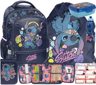 Plecaki szkolne i tornistry - 6 ELEM. PLECAK TORNISTER SZKOLNY KLASY 1-3 DLA DZIEWCZYNKI STITCH STICH - miniaturka - grafika 1