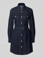 Płaszcze męskie - Sukienka jeansowa mini z czystej bawełny - miniaturka - grafika 1