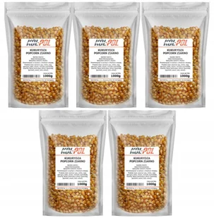 KUKURYDZA POPCORN 5kg Ziarno do prażenia bez soli naturalna jakość Kol-Pol - Popcorn - miniaturka - grafika 1