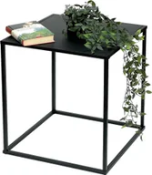 Ławy i stoliki kawowe - DanDiBo Stolik Kawowy Czarny Metalowy Stolik Boczny Salon 96252 Stolik Stół Boczny 42 cm Stół Sofa Stół Kuchnia Stół Nowoczesny - miniaturka - grafika 1