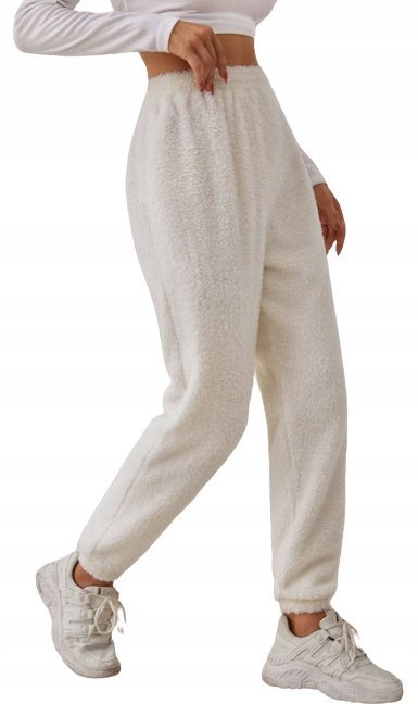 SHEIN SPODNIE DAMSKIE BIAŁE CASUAL BASIC 38 1VBV