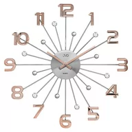 Zegary - JVD Zegar ścienny HT109.4 z kryształkami średnica 49 cm uniwersalny 10544-uniw - miniaturka - grafika 1