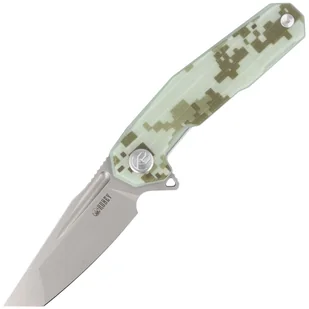 Nóż składany Kubey Carve Camo G10, Bead Blasted AUS-10 (KB237H) - Noże - miniaturka - grafika 1